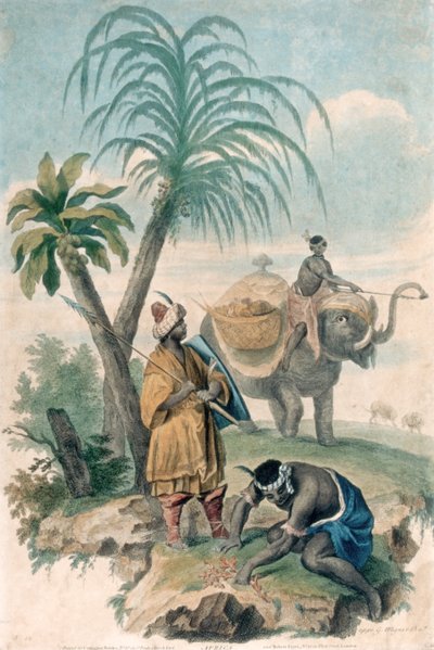 Afrika, veröffentlicht ca. 1790 von G. Wagner